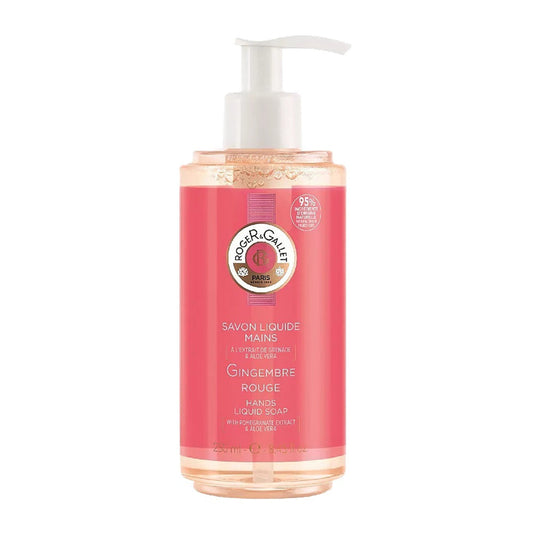 Roger & Gallet Gingembre Rouge Liquid Hand Soap With Pomegrante Extract and Aloe Vera 8.45 oz