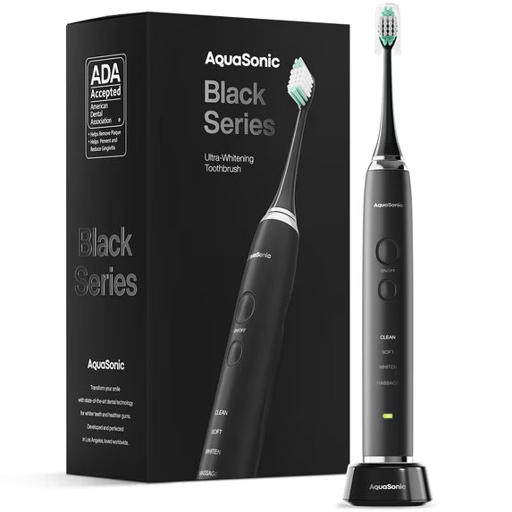 AquaSonic Black Series Electric Toothbrush Set
