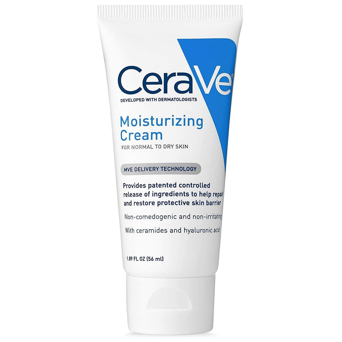 CeraVe Moisturizing Cream For Normal To Dry Skin, Fragrance Free - 1.89oz