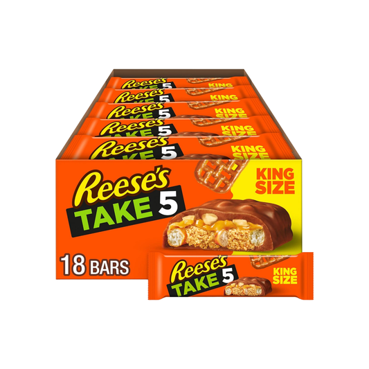 Hershey's Take 5 Snack Bars, Five-Layer Chocolate Candy, 1.5 oz (Pack of 18) Candy & Chocolate Pasteur Pharmacy