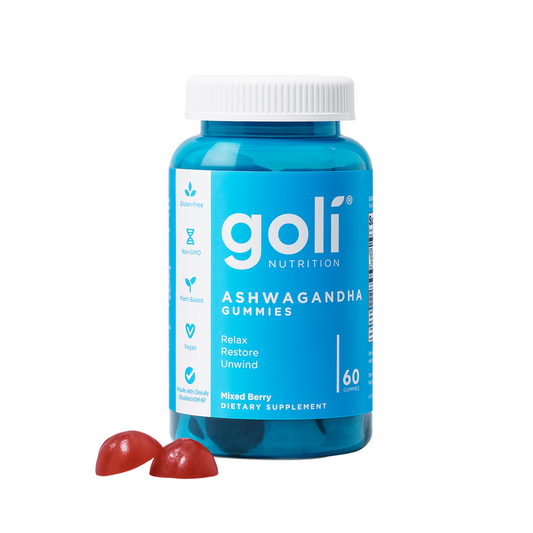 Goli Nutrition Ashwagandha Gummies, Mixed Berry, 60 Gummies Vitamins & Supplements Pasteur Pharmacy