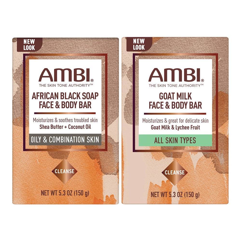 Ambi Skin Care African Black Soap - Shea Butter, 5.3 Oz Bar Soap Pasteur Pharmacy