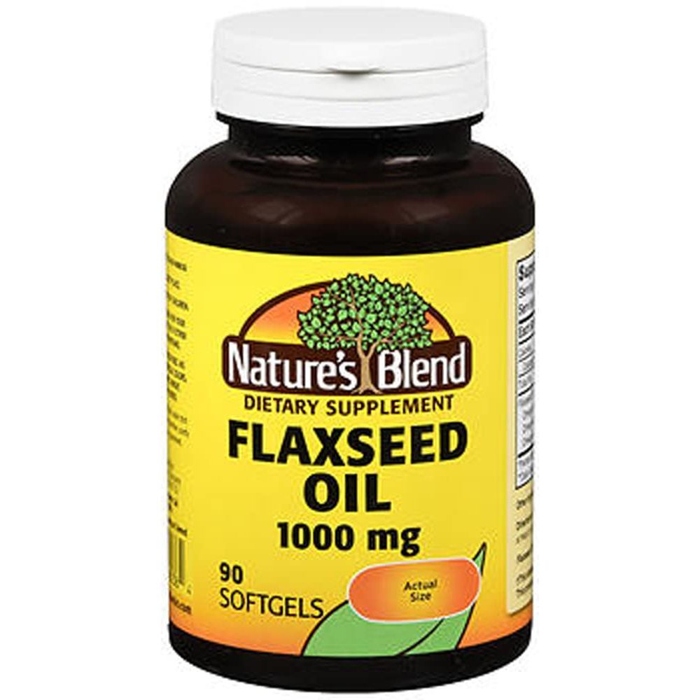 Nature's Blend Flaxseed Oil 1000 mg – 90 Quick Release Softgels Vitamins & Supplements Pasteur Pharmacy