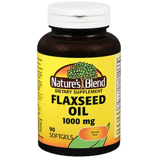 Nature's Blend Flaxseed Oil 1000 mg – 90 Quick Release Softgels Vitamins & Supplements Pasteur Pharmacy
