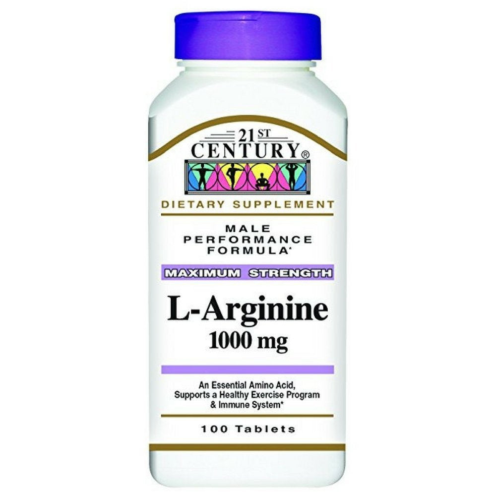 21st Century L-Arginine 1000 Mg Maximum Strength Tablets Vitamins & Supplements Pasteur Pharmacy