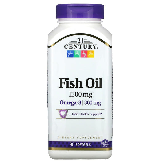 21st Century Fish Oil 1200 mg – Maximum Strength Softgels Vitamins & Supplements Pasteur Pharmacy