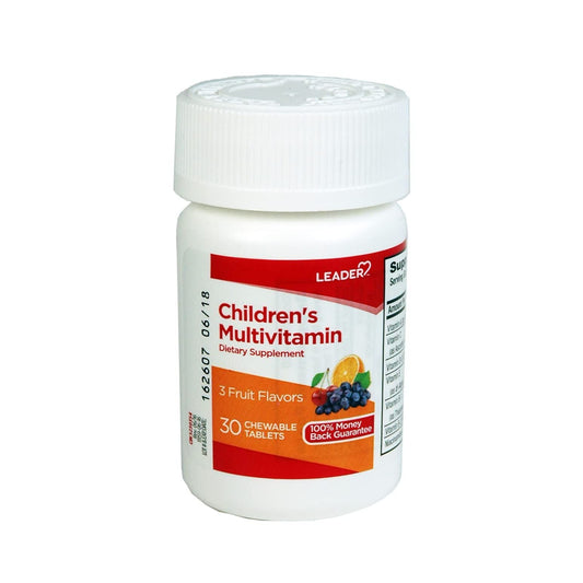 Leader Multivitamin Childrens Chewable Tablets Fruit Vitamins & Supplements Pasteur Pharmacy