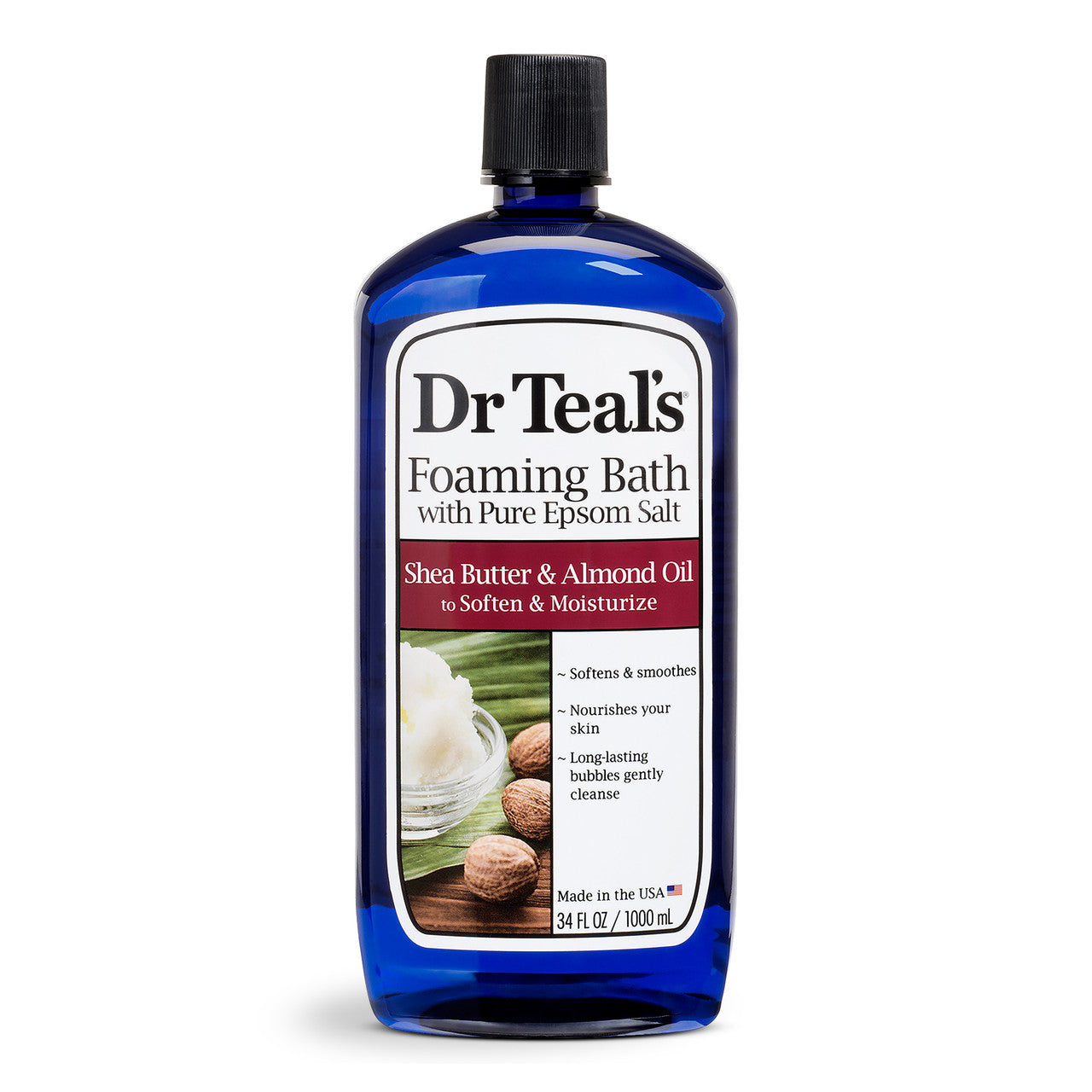 Dr Teal's Shea Butter & Almond Oil Foaming Bath With Pure Epsom Salt 34 Fl Oz Bath & Body Pasteur Pharmacy