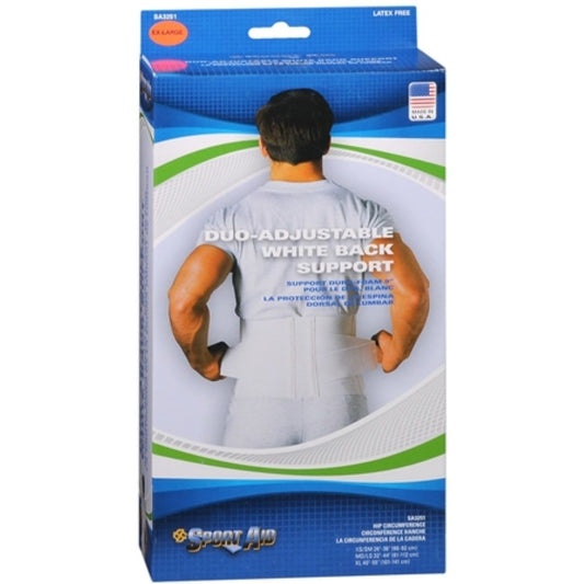 Sport Aid Back Belt DuroFoam 9 X-Lge Back & Lumbar Support Cushions Pasteur Pharmacy