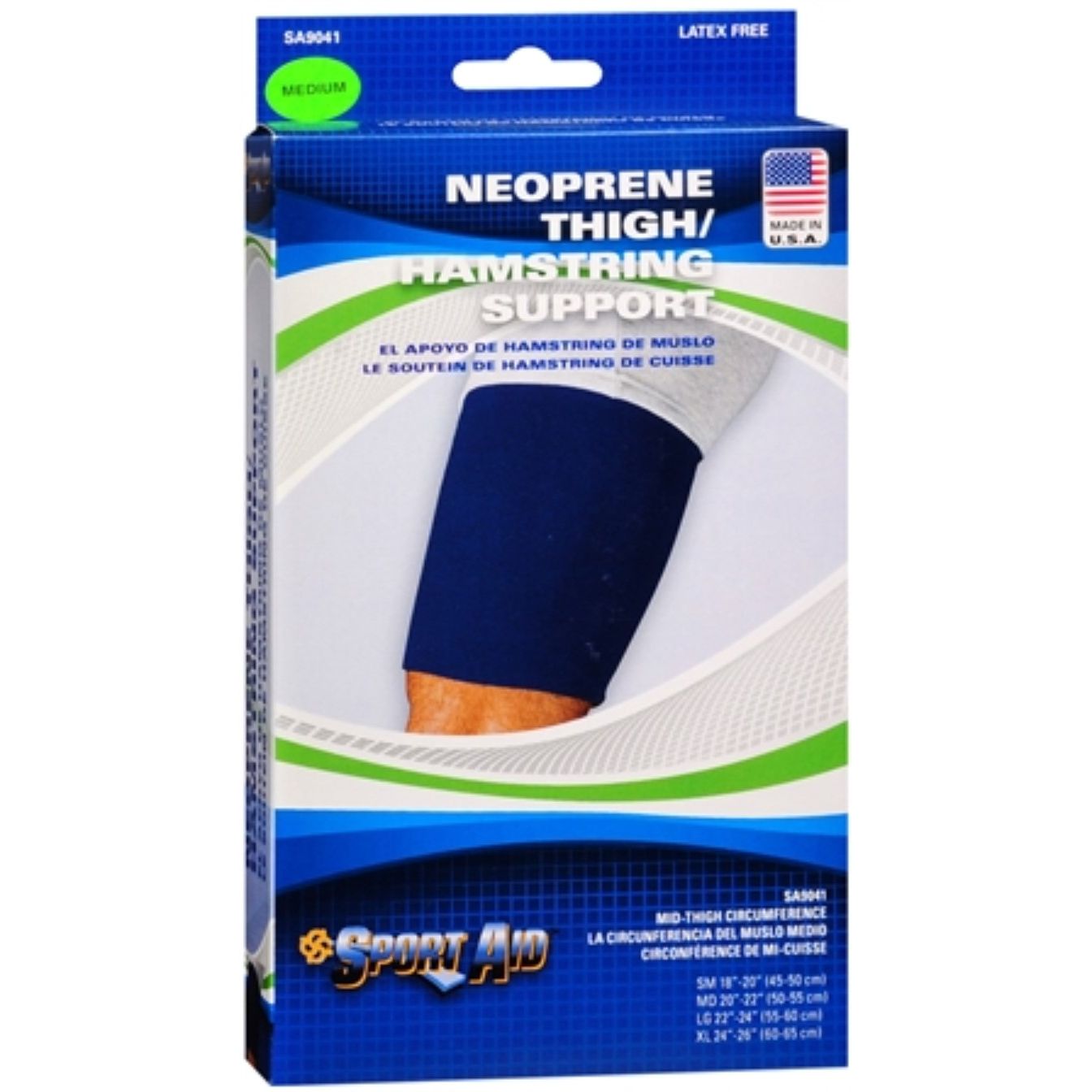 Thigh Support Neoprene Sport Aid Medium Plumbing Fittings & Supports Pasteur Pharmacy