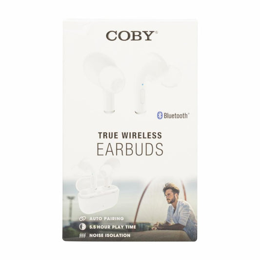 Coby® 516 True Wireless Earbuds – Model COBY-CETW516WHT (White) Headphones Pasteur Pharmacy