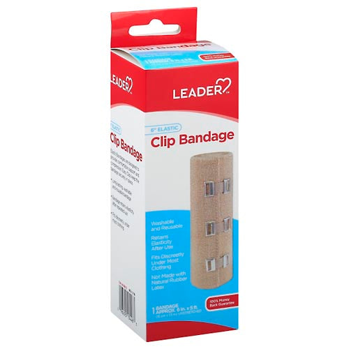 Leader® Elastic Bandage with Clip – 6 Inch Medical Tape & Bandages Pasteur Pharmacy