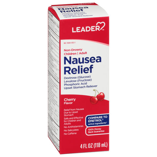Leader Nausea Relief Children And Adult Cherry Flavor 4 Oz Vitamins & Supplements Pasteur Pharmacy