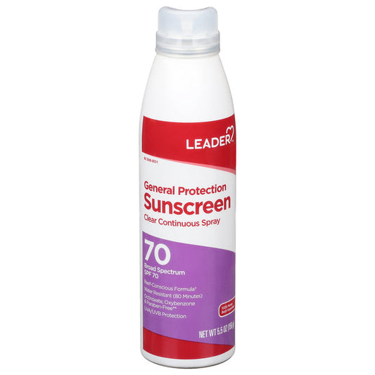 Leader General Protection SPF 70 Clear Sunscreen Spray - 5.5 Oz Sunscreen Pasteur Pharmacy
