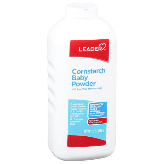Leader™ Cornstarch Baby Powder (15 Oz) Personal Care Pasteur Pharmacy