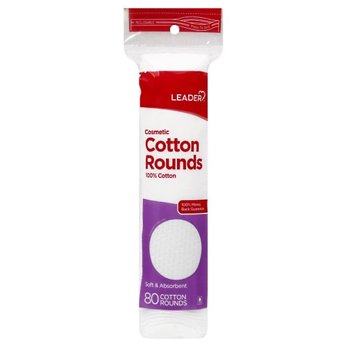 Leader Cosmetic Cotton Rounds, Soft And Absorbent Cotton Balls Pasteur Pharmacy