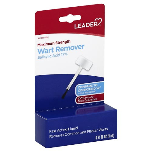 Líquido removedor de verrugas de máxima potencia Leader, 0.31 oz