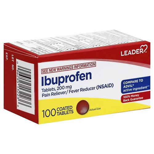 Leader™ Pain Reliever & Fever Reducer – Ibuprofen 200mg (100 ct) Medicine & Drugs Pasteur Pharmacy