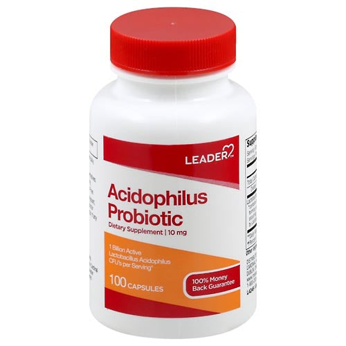 Leader™ Acidophilus Probiotic – 10 mg Capsules Vitamins & Supplements Pasteur Pharmacy