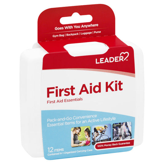 Leader® First Aid Kit – 12 Pieces (Compact/Travel Size) First Aid Pasteur Pharmacy