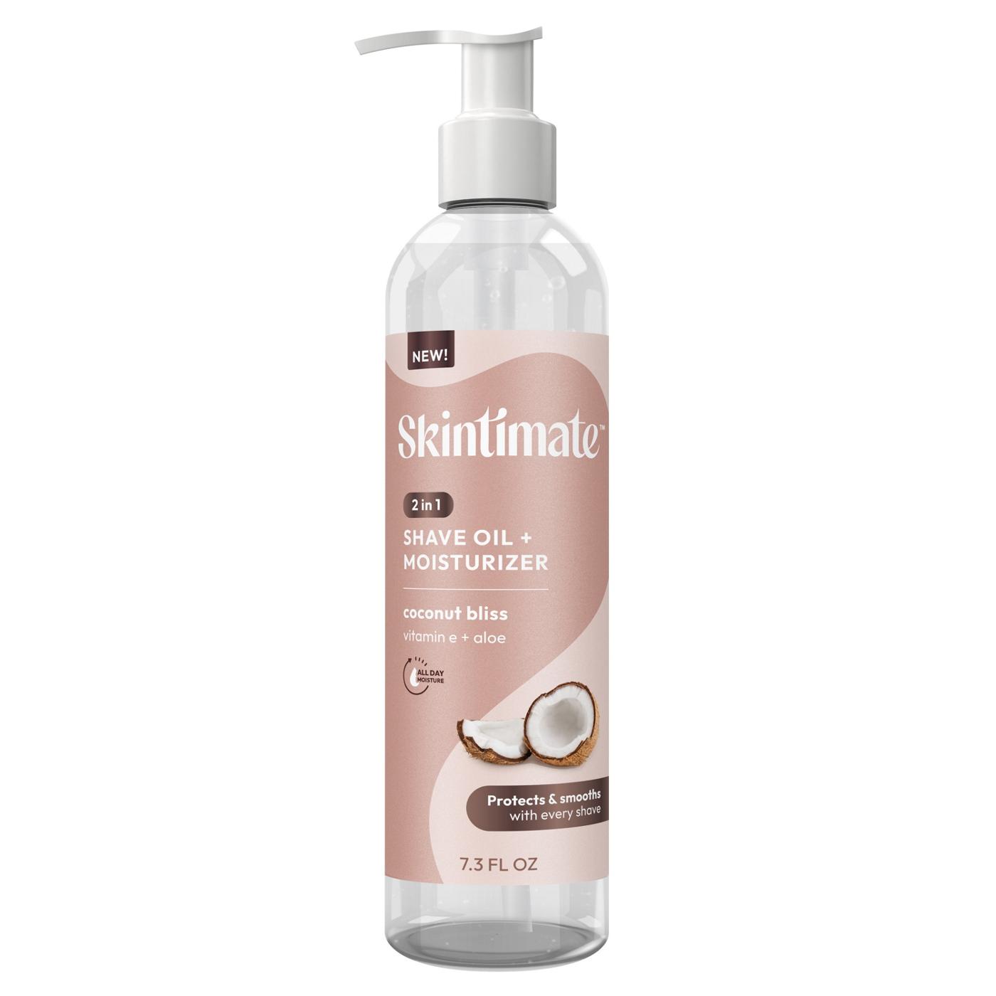 Skintimate 2 In 1 Shave Oil + Moisturizer Coconut Bliss 7.3 Oz Lotion & Moisturizer Pasteur Pharmacy