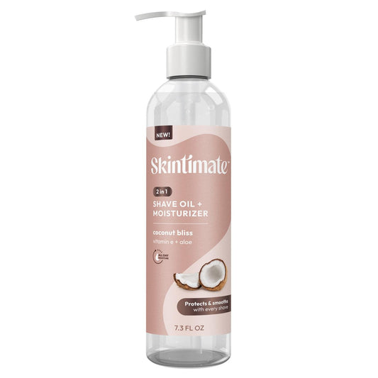 Skintimate 2 In 1 Shave Oil + Moisturizer Coconut Bliss 7.3 Oz Lotion & Moisturizer Pasteur Pharmacy