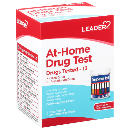 Leader At-Home Drug Test Kit - Comprehensive Screening, 1 Count Drug Tests Pasteur Pharmacy
