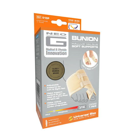 Neo G Bunion (Hallux Valgus) Soft Support for Left Foot - One Size Fits All (OSFA) Foot Care Pasteur Pharmacy