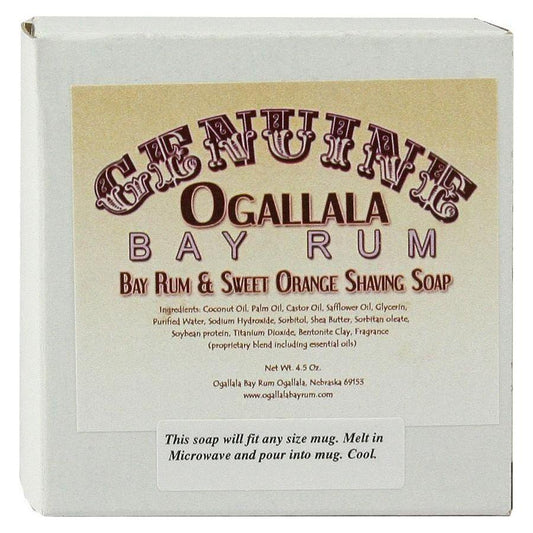 Ogallala Bay Rum & Sweet Orange Shaving Soap 4.5 Oz Shaving Soap Pasteur Pharmacy