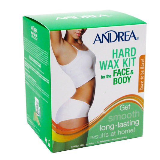 Andrea Wax Hard Kit For Face & Body 8 Oz Hair Removal Pasteur Pharmacy