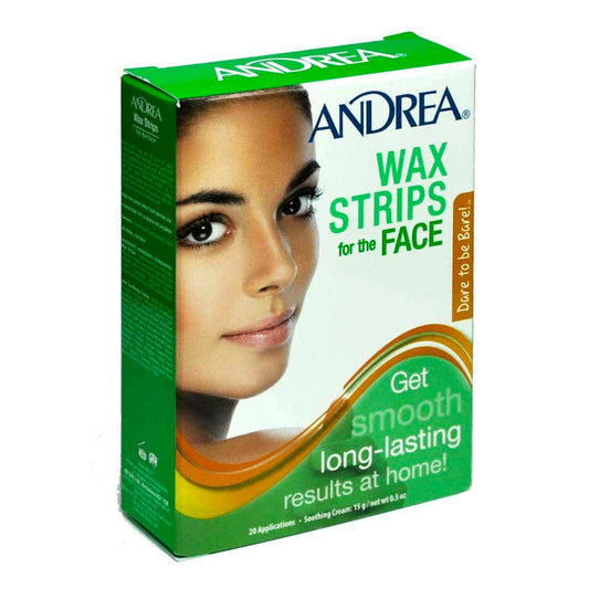 Andrea Tiras De Cera Para La Cara, Wax Strips 20 Cts W/ 0.5 Oz Skin Care Pasteur Pharmacy