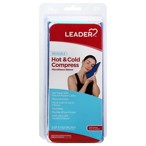 Leader, Hot & Cold Compress, Microfleece Sleeve, Reusable Hot & Cold Therapies Pasteur Pharmacy