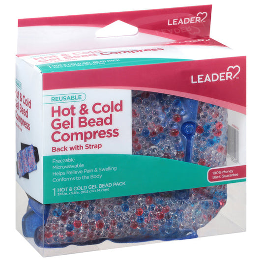 Leader™ Hot & Cold Gel Bead Compress – Back (with Strap) Hot & Cold Therapies Pasteur Pharmacy
