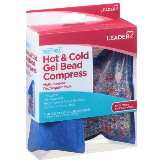 Leader® Multipurpose Gel Bead Compress – Hot & Cold – Reusable Hot & Cold Therapies Pasteur Pharmacy