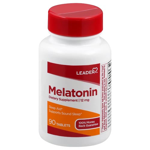 Leader, Melatonin, 12 Mg, Tablets Vitamins & Supplements Pasteur Pharmacy