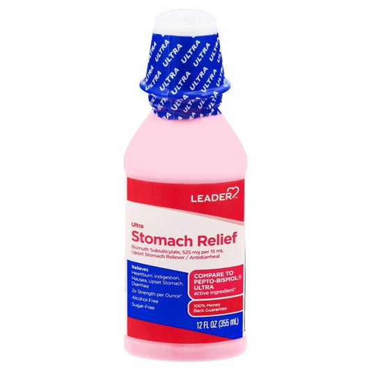 Leader Stomach Relief, Ultra, 12 Fl Oz Acid Neutralizers Pasteur Pharmacy