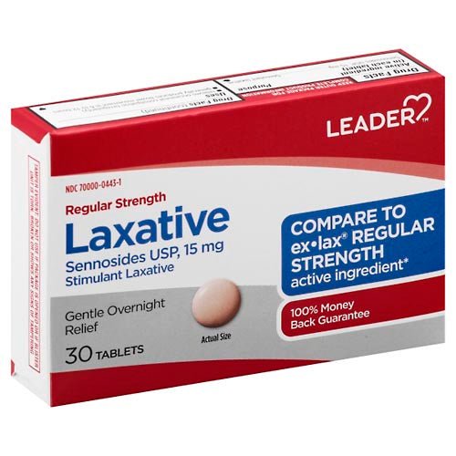 Leader™ Regular Strength Laxative – Gentle Overnight Relief (Tablets) Medicine & Drugs Pasteur Pharmacy
