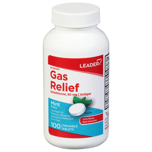 Leader™ Gas Relief – Simethicone 80 mg (Anti-Gas) Medicine & Drugs Pasteur Pharmacy