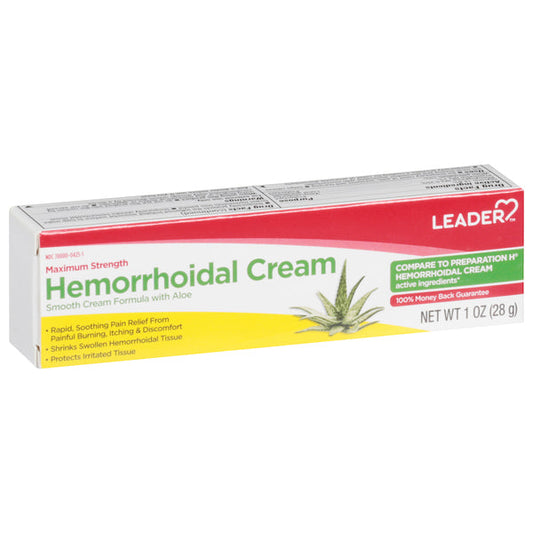 Leader(Tm) Maximum Strength Hemorrhoidal Cream 1 Oz(Compare To Preparation H) Medicine & Drugs Pasteur Pharmacy