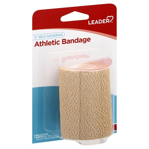 Leader Althletic Bandage, Self Grip 3 In 1 Ct First Aid Pasteur Pharmacy