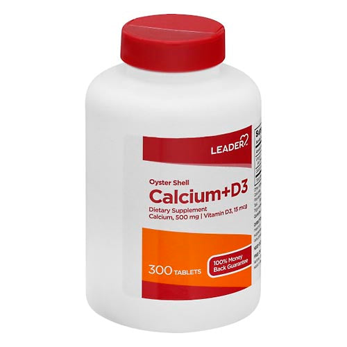 Leader Oyster Shell Calcium Plus D3 Dietary Supplement Tablets Vitamins & Supplements Pasteur Pharmacy