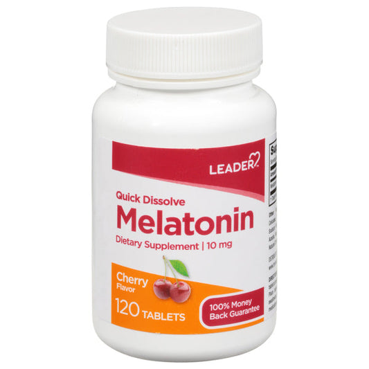 Leader™ Melatonin – 10 mg (Fast Dissolve, Cherry Flavor) Vitamins & Supplements Pasteur Pharmacy