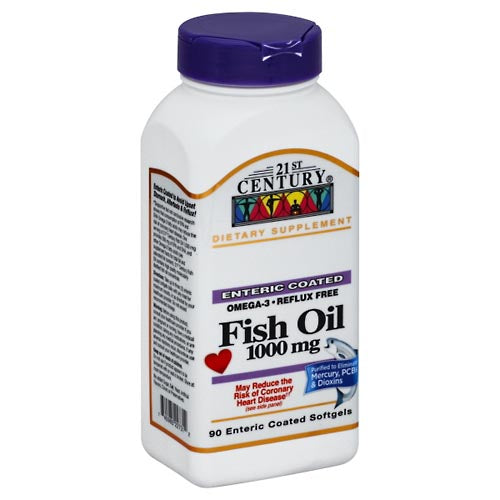 21st Century Fish Oil 1000 Mg Enteric Coated Softgels Vitamins & Supplements Pasteur Pharmacy