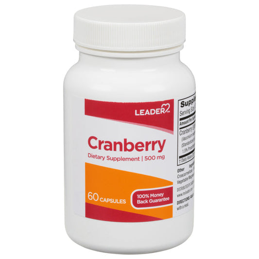 Leader® Cranberry Supplement – 500 mg (Capsules) Vitamins & Supplements Pasteur Pharmacy