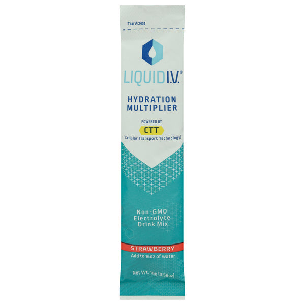 Liquid I.V.® Hydration Multiplier® Electrolyte Mix – Strawberry (0.56 Oz Single Packet) Vitamins & Supplements Pasteur Pharmacy