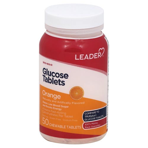 Leader Glucose Tablets Orange 50 Ct Health & Beauty Pasteur Pharmacy