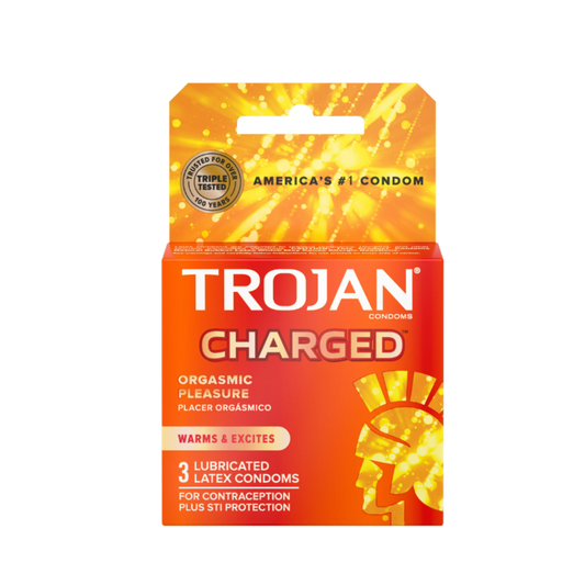 Trojan Charged Intensified Lubricant Condoms Condoms Pasteur Pharmacy