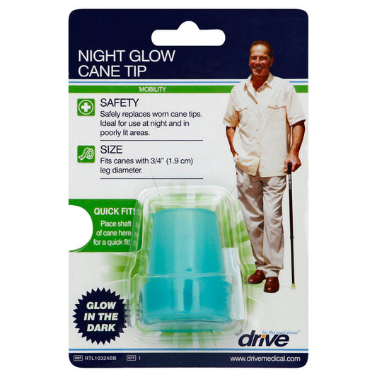 Drive Medical Glow-In-The-Dark Cane Tip 3/4" Blue Canes & Walking Sticks Pasteur Pharmacy