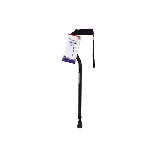 Cardinal Health, Cane, Adjustable, Offset Handle, Black Canes & Walking Sticks Pasteur Pharmacy