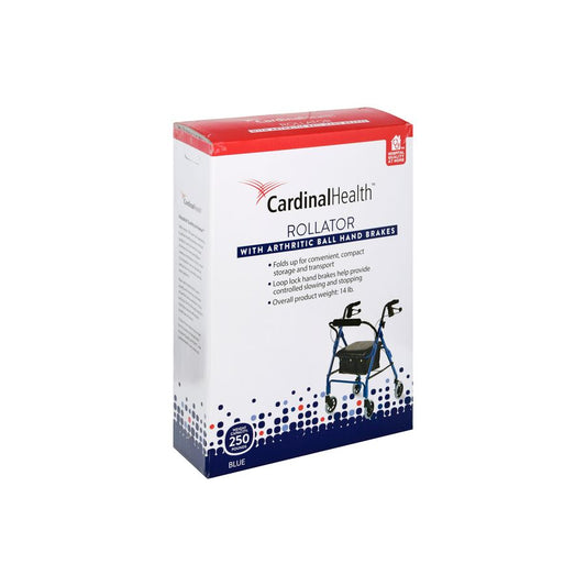 Cardinal Health Steel/Aluminum Rollator – Blue Health Care Pasteur Pharmacy